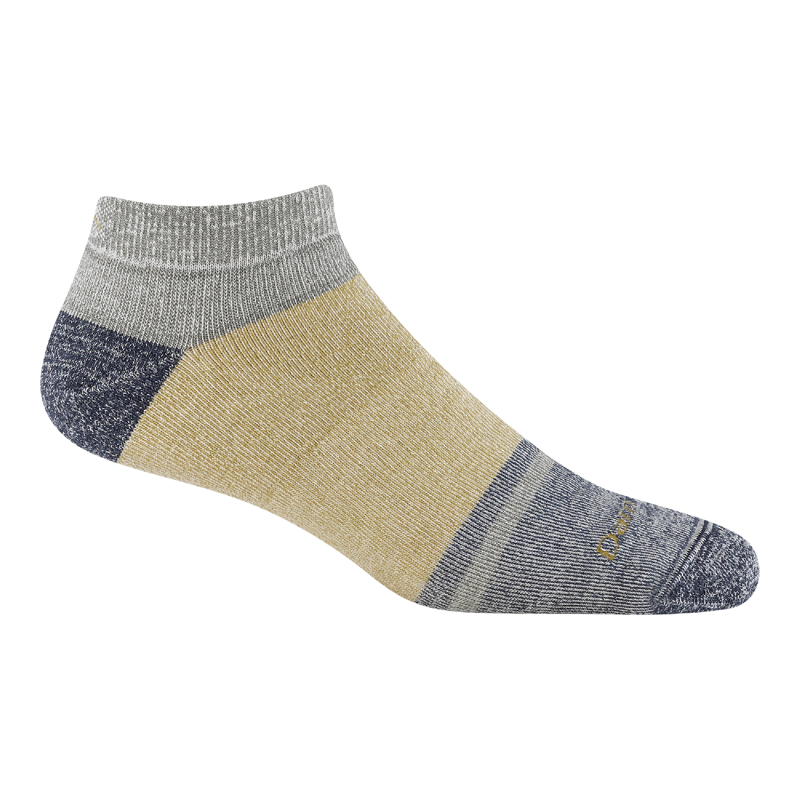 Darn Tough Men's Home Base No Show Heavyweight Socks with Full Cushion Fennel