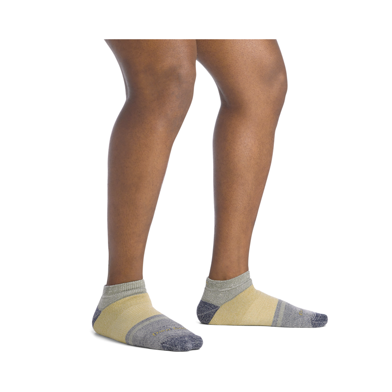 Darn Tough Men's Home Base No Show Heavyweight Socks with Full Cushion Fennel-1