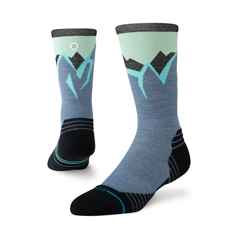 Stance Icy Mountain Light Wool Crew Socks Indigo