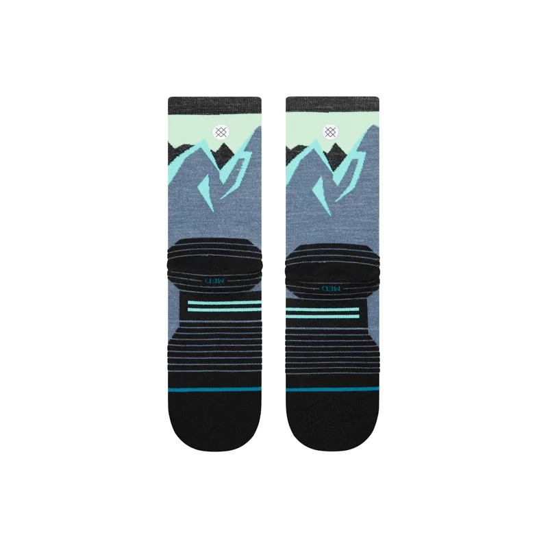 Stance Icy Mountain Light Wool Crew Socks Indigo-1