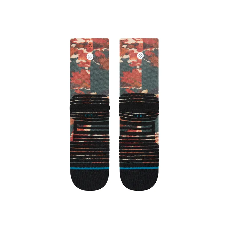 Stance In The Beds Mid Crew Socks Military Green-2