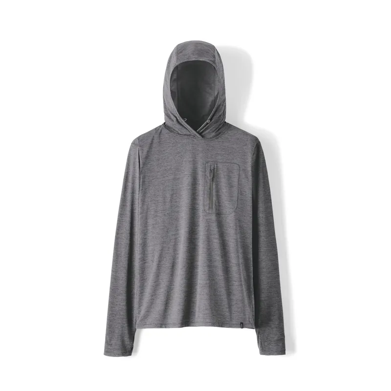 Patagonia Mens Capilene Cool Sun Hoodie Forge Grey X-Dye