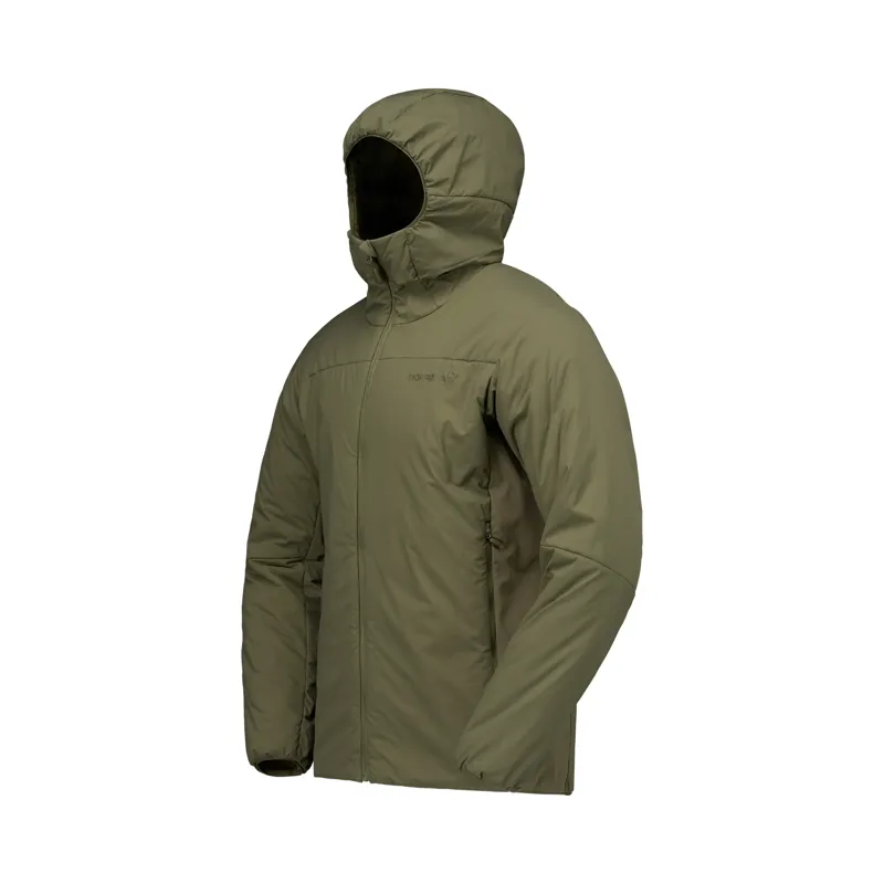 Norrona Men's Femund Thermo60 Zip Hooded Jacket Olive Night-2