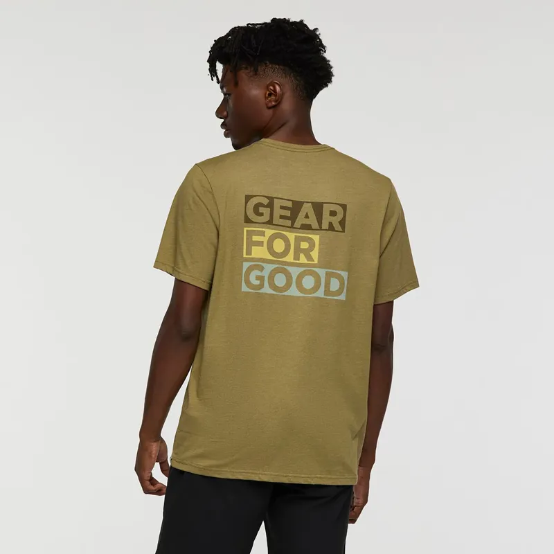 Cotopaxi Men's Gear For Good Stripes T-Shirt Moss-5