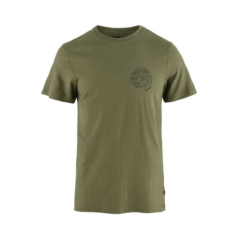 Fjallraven Men's Hemp Blend Out Here T-Shirt Green