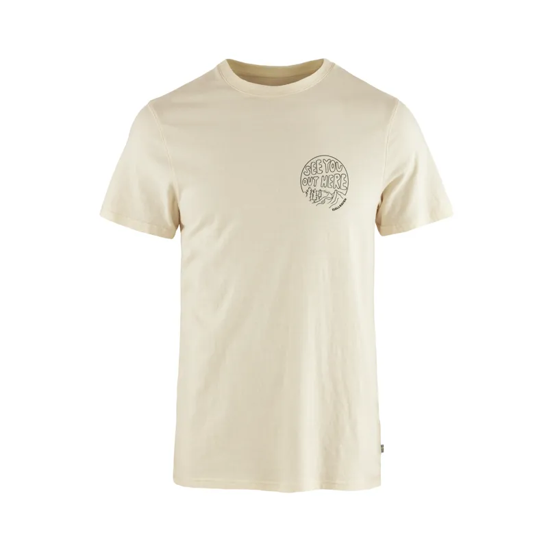 Fjallraven Men's Hemp Blend Out Here T-Shirt Chalk White