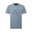 Montane Men's Abstract Mountain T-Shirt Stone Blue