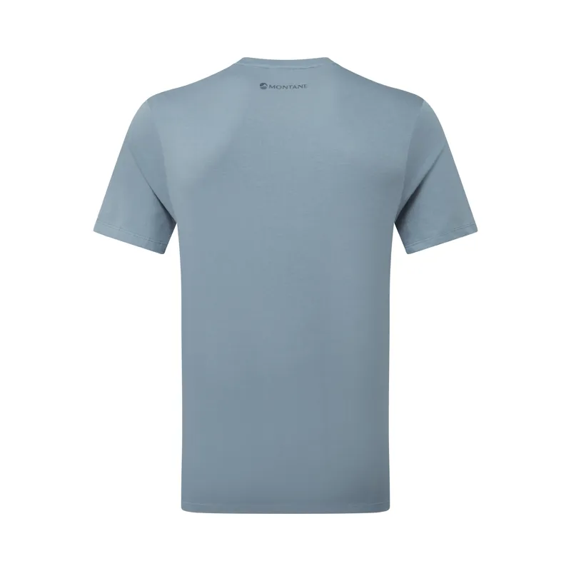 Montane Men's Abstract Mountain T-Shirt Stone Blue-1