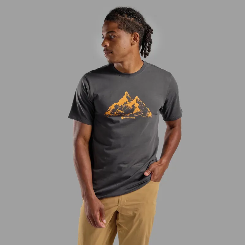 Montane Men's Dual Mountain T-Shirt Midnight Grey-1