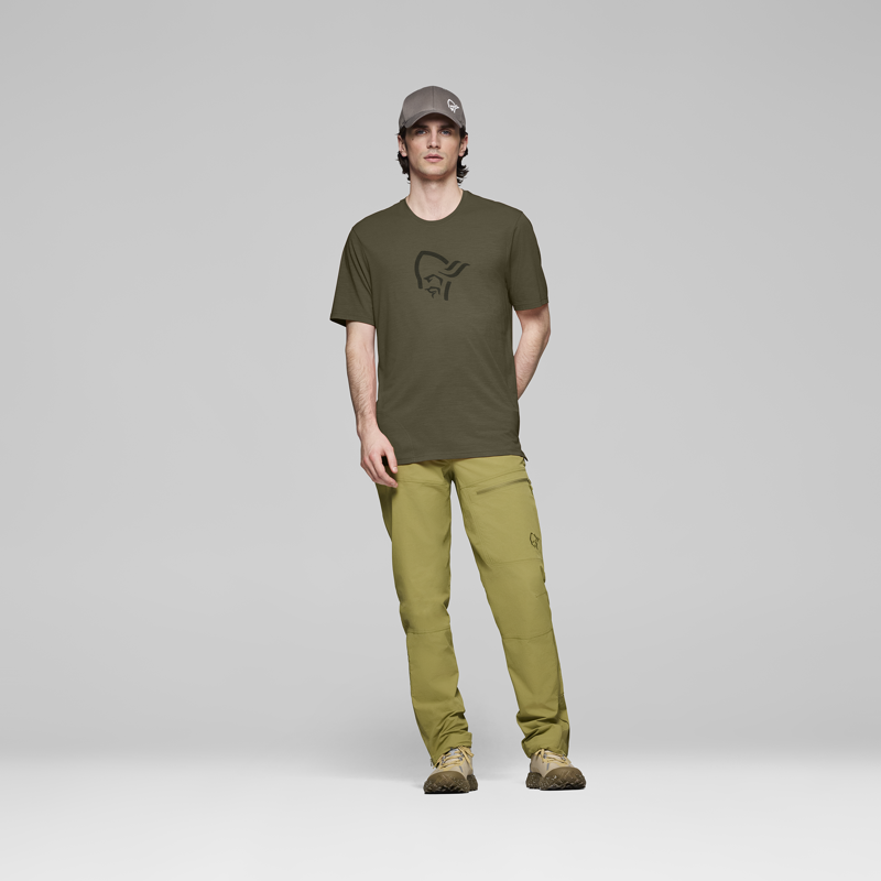 Norrona Men's Femund Equaliser Merino T-Shirt Olive-3
