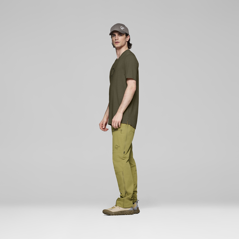 Norrona Men's Femund Equaliser Merino T-Shirt Olive-2
