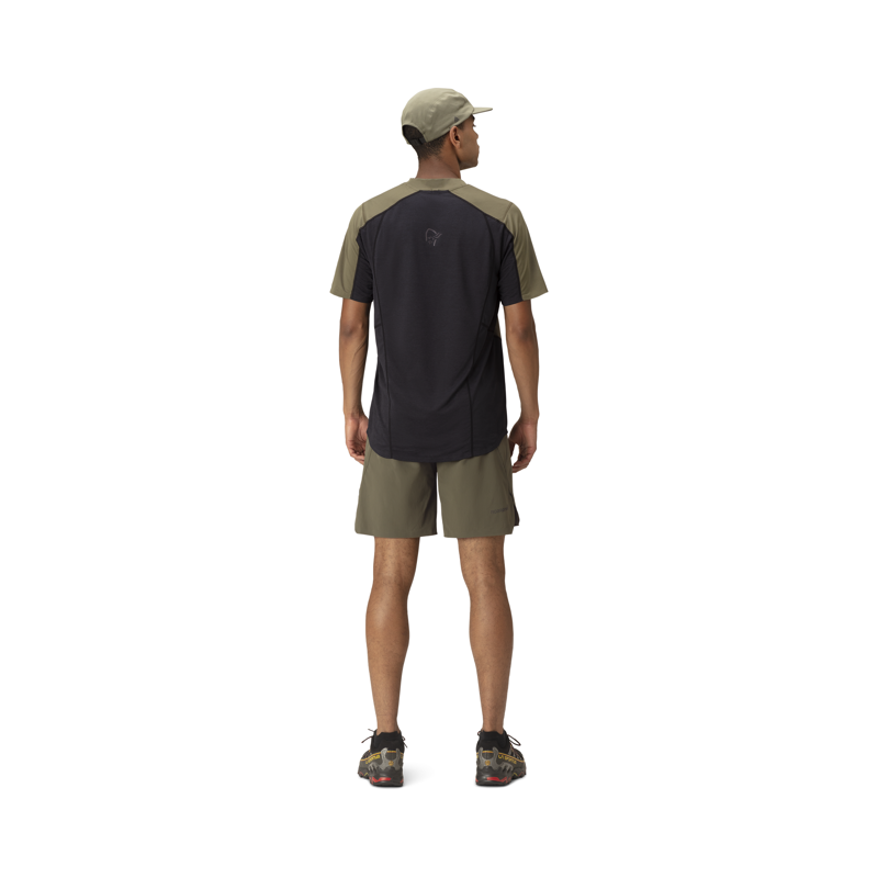 Norrona Men's Senja Equaliser Lightweight T-Shirt Olive Night-3