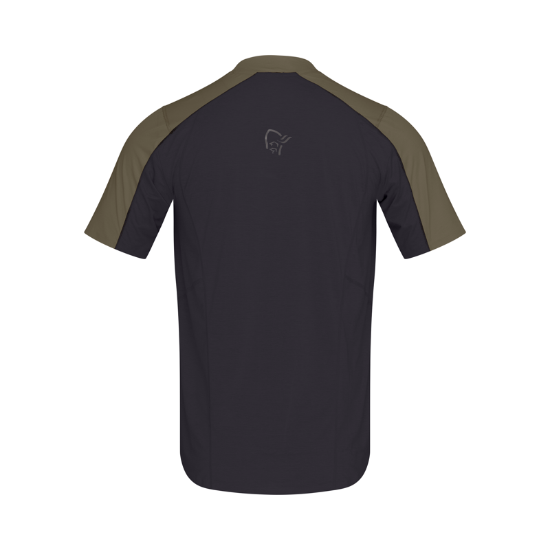 Norrona Men's Senja Equaliser Lightweight T-Shirt Olive Night-1