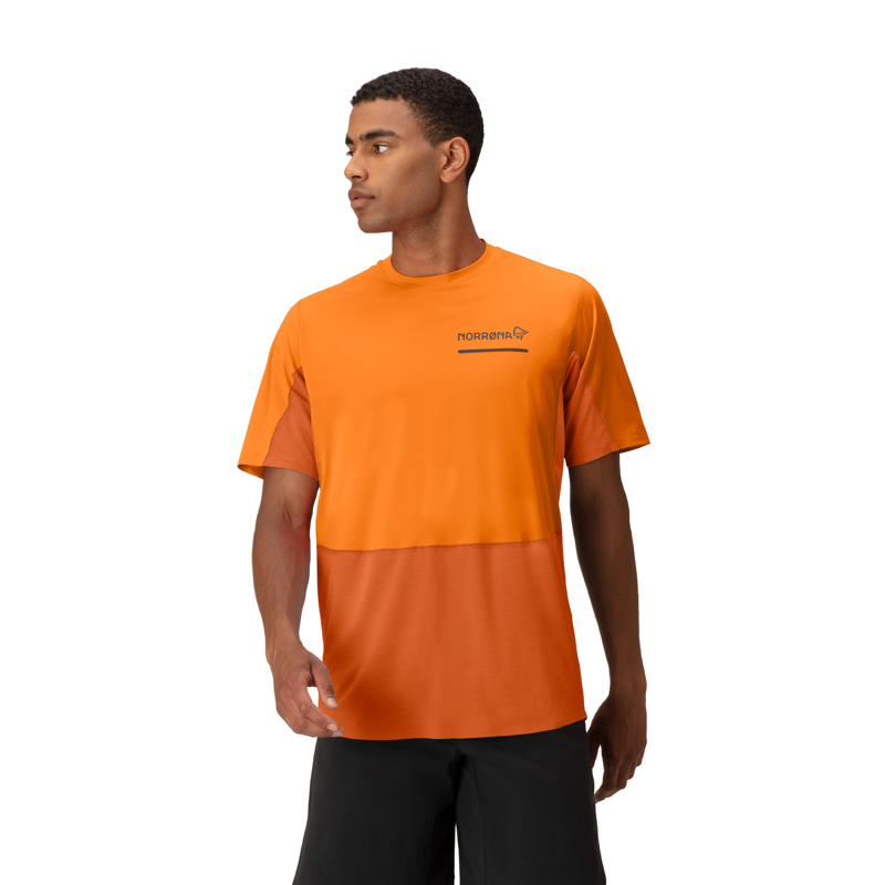Norrona Men's Senja Equaliser Lightweight T-Shirt Exuberance-2