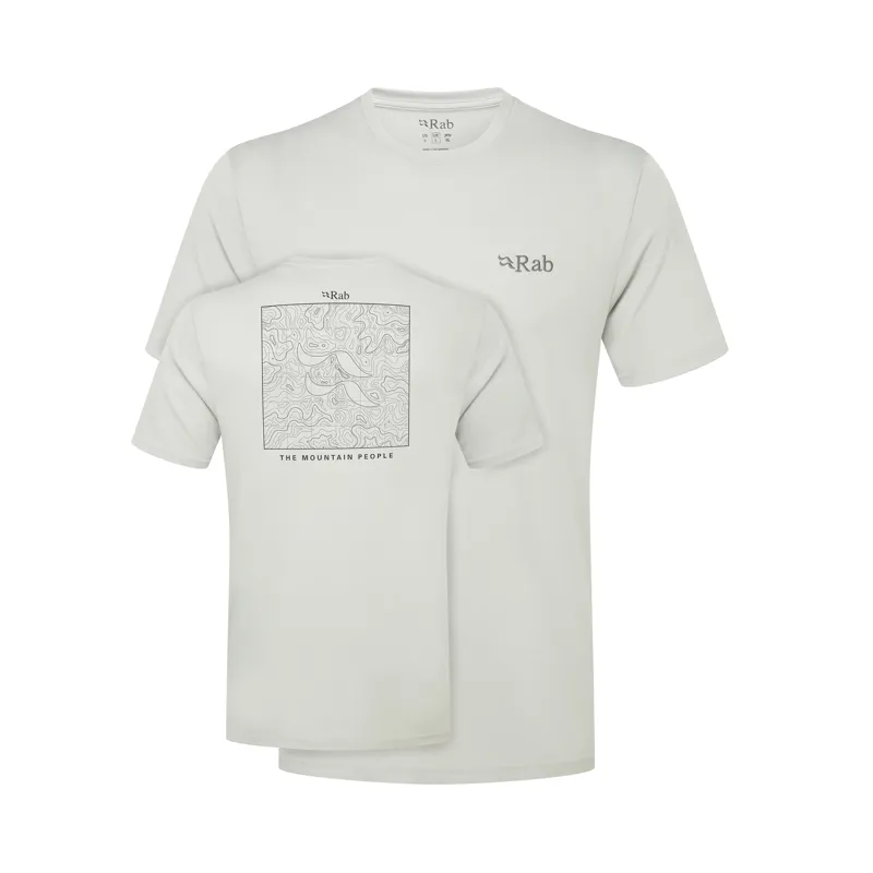 Rab Men's Crimp Elevation Tee Light Zinc
