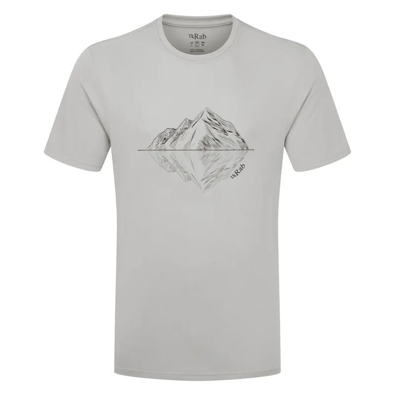 Rab Men's Crimp Reflection Tee Light Zinc