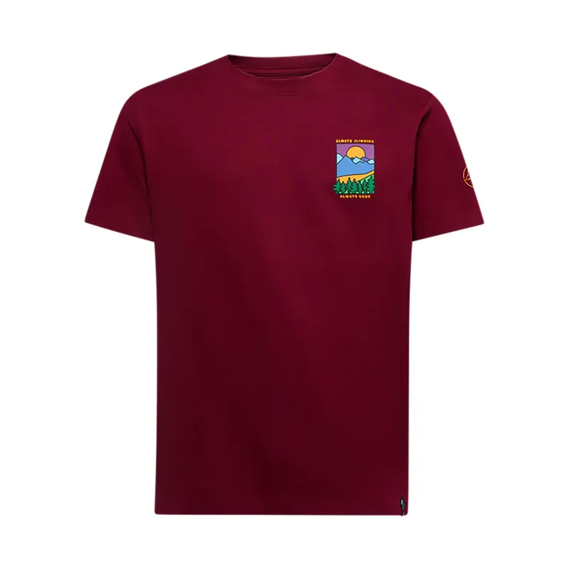 La Sportiva Men's Always Climbing T-Shirt Redwood
