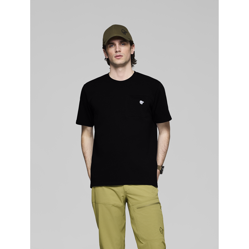 Norrona Men's 29 Cotton Pocket T-Shirt Caviar-3