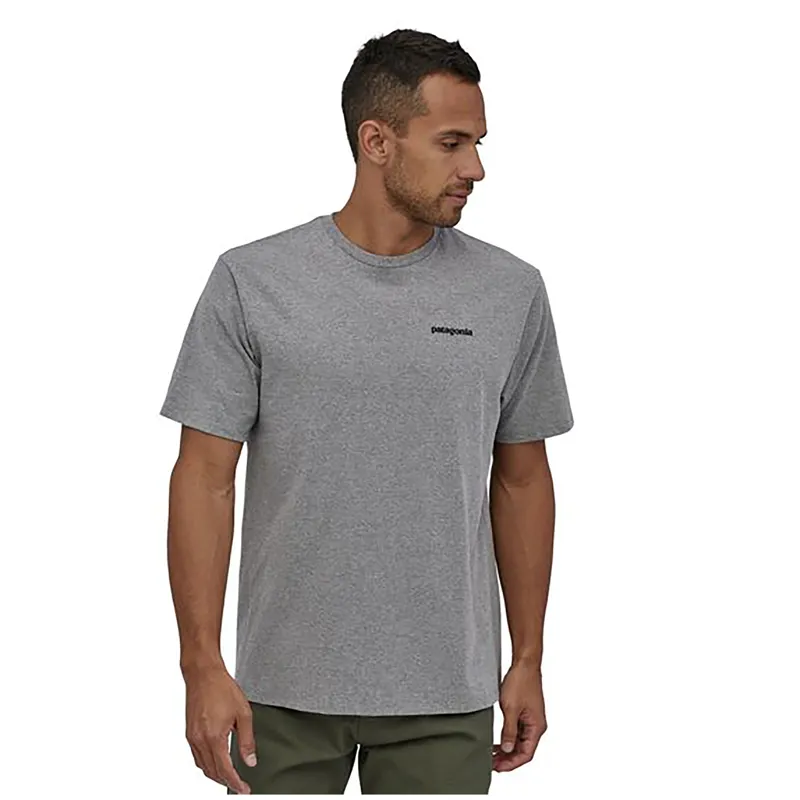 Patagonia Mens P-6 Logo Responsibili-Tee Gravel Heather-2