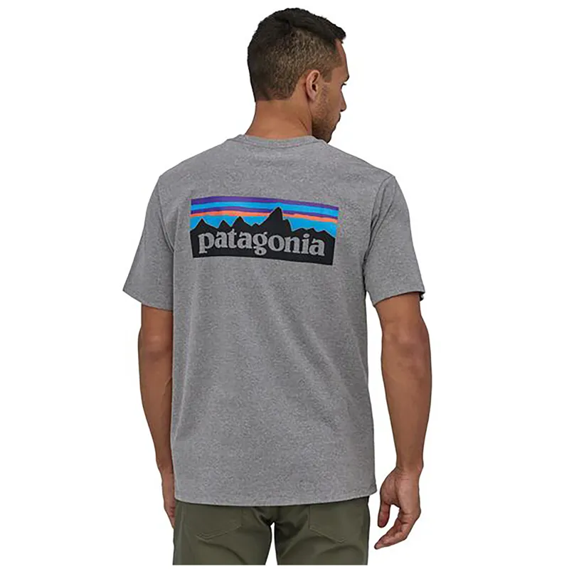 Patagonia Mens P-6 Logo Responsibili-Tee Gravel Heather-3