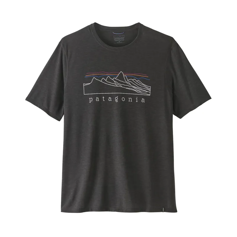 Patagonia Mens Capilene Cool Trail Shirt Strata Ink Black