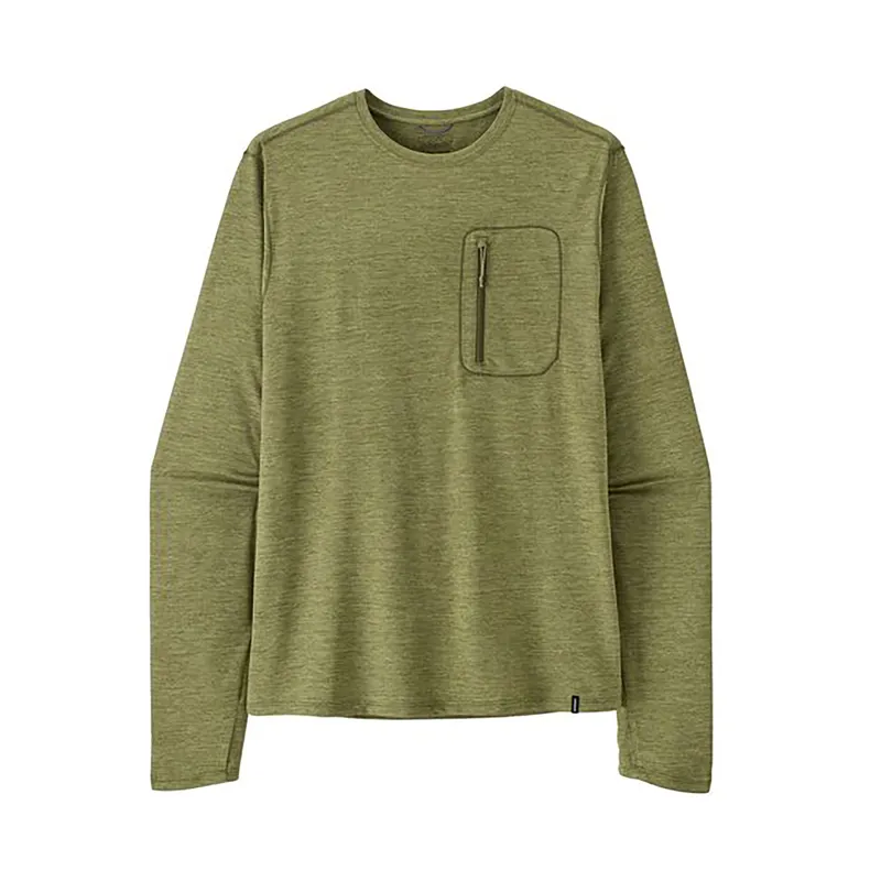 Patagonia Men's Long Sleeve Cap Cool Shirt Caper Green X-Dye