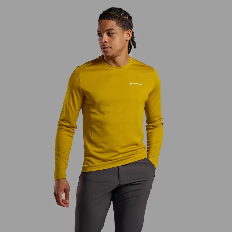 Montane Men's Dart Long Sleeve T-Shirt Ginkgo Gold-1