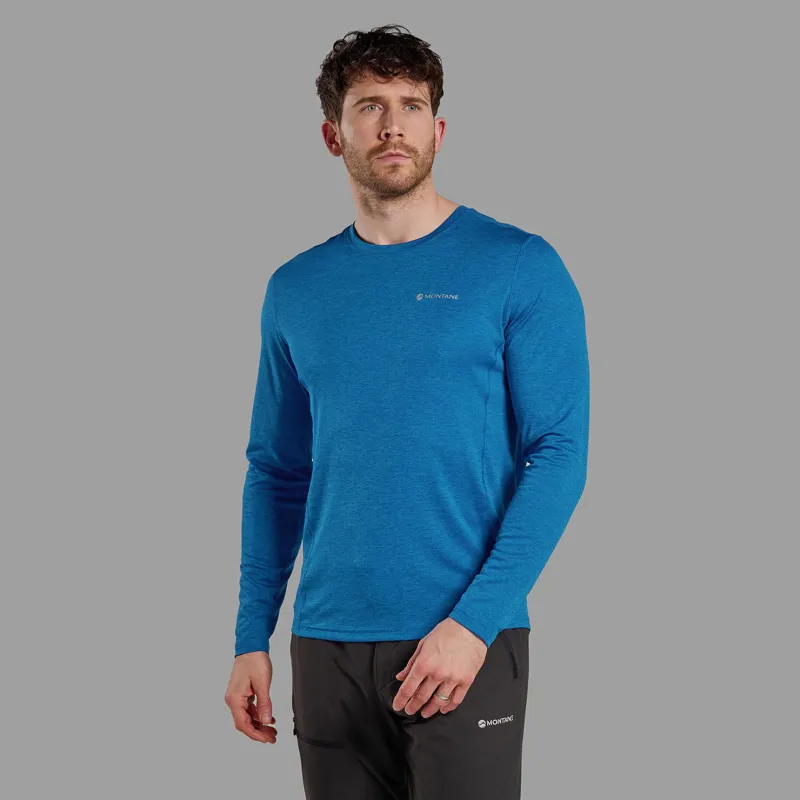 Montane Men's Dart Long Sleeve T-Shirt Neptune Blue-1