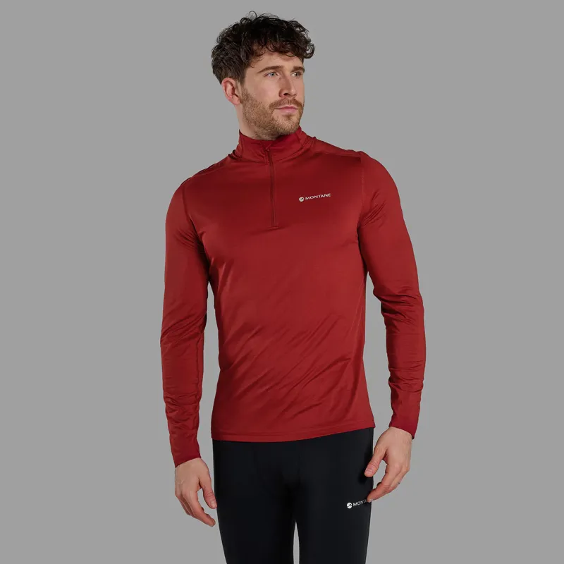 Montane Men's Dart XT Zip Neck Dark Maple-1