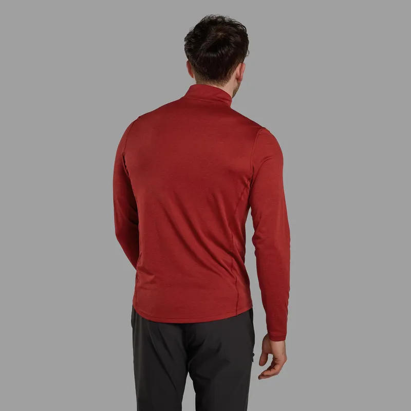 Montane Men's Dart Zip Neck Dark Maple-2