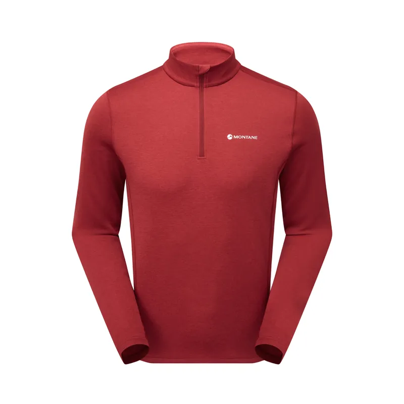 Montane Men's Dart Zip Neck Dark Maple