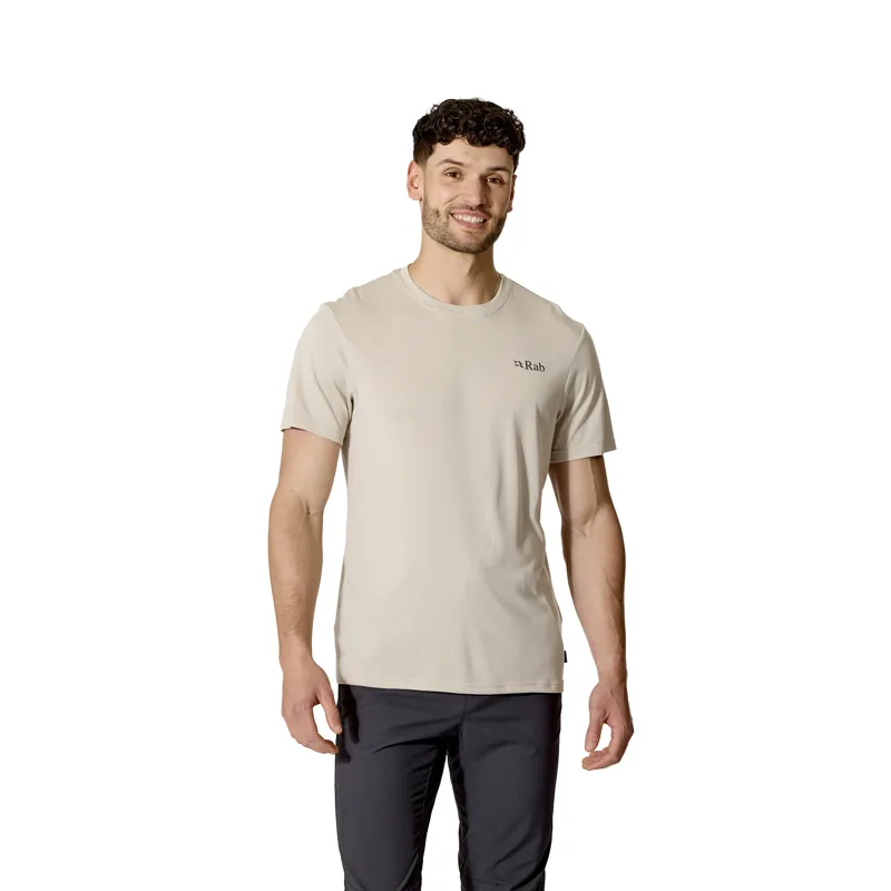 Rab Men's Crimp Esker Tee Pebble-2