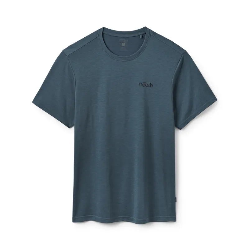 Rab Men's Crimp Logo Tee Orion Blue