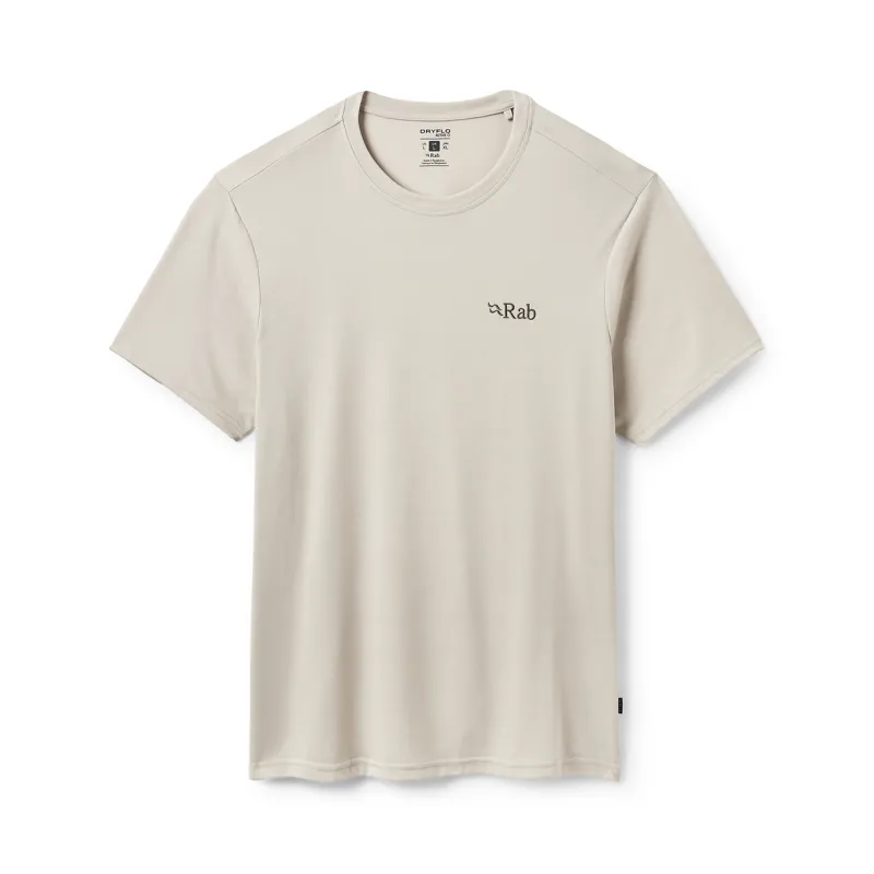 Rab Men's Crimp Logo Tee Pebble