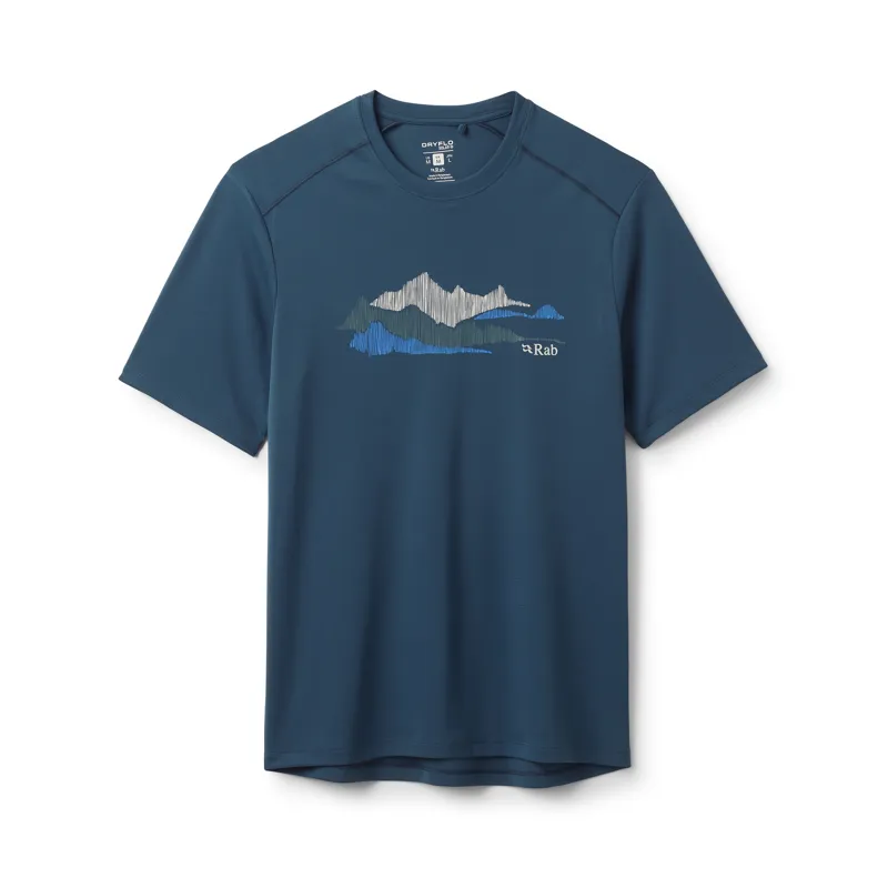 Rab Men's Force Aspect Tee Tempest Blue