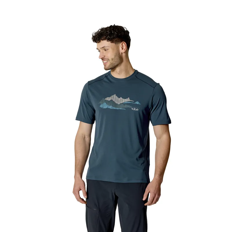Rab Men's Force Aspect Tee Tempest Blue-2