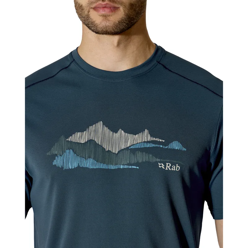 Rab Men's Force Aspect Tee Tempest Blue-5