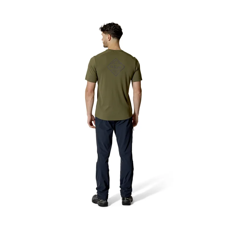 Rab Men's Force Stamp Tee Olive-4