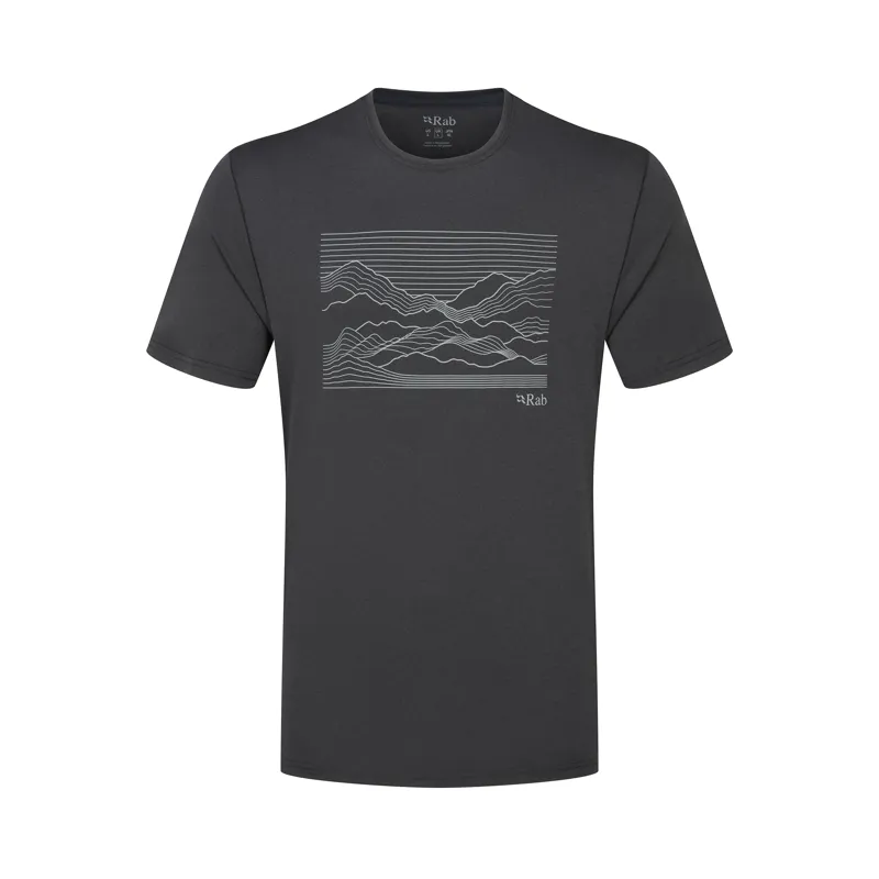 Rab Men's Mantle Outline Tee Ebony