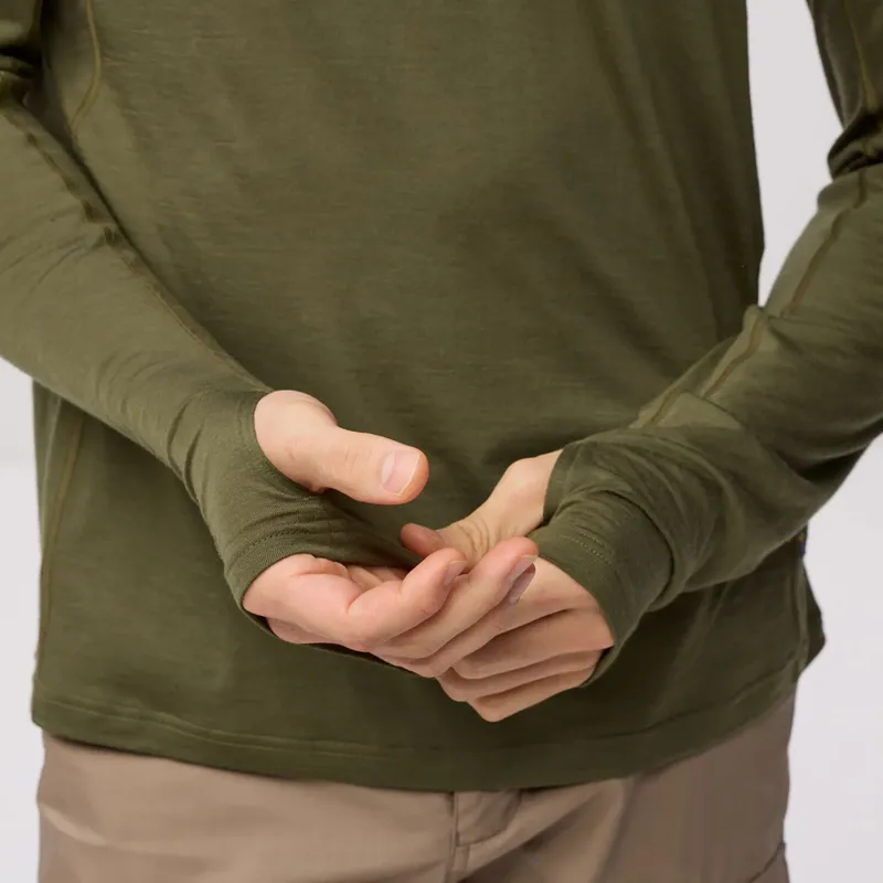 Fjallraven Men's Abisko Wool Hoodie Laurel Green-7