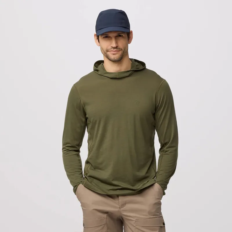 Fjallraven Men's Abisko Wool Hoodie Light Fossil-2