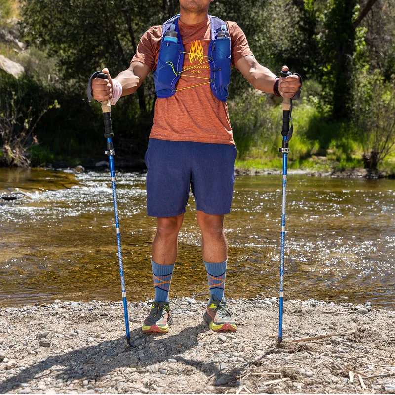 Injinji Men's Trail Midweight Crew Toe Socks Lake-4