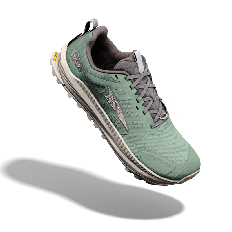 Altra Men's Lone Peak 9 Plus GTX Trail Running Shoes  Sea Spray / Island Fossil-1