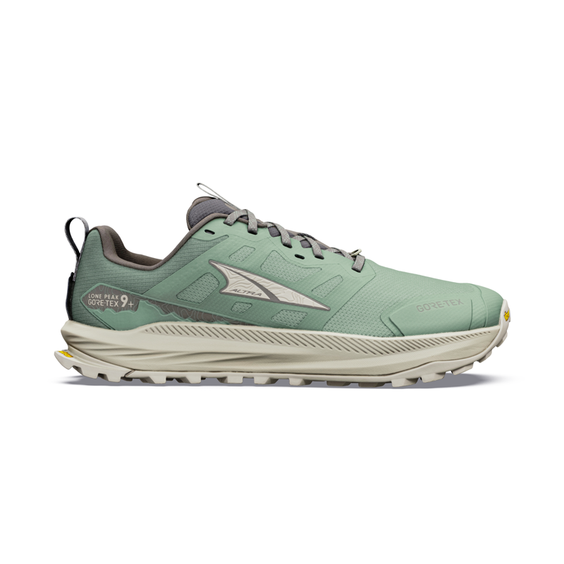 Altra Men's Lone Peak 9 Plus GTX Trail Running Shoes  Sea Spray / Island Fossil