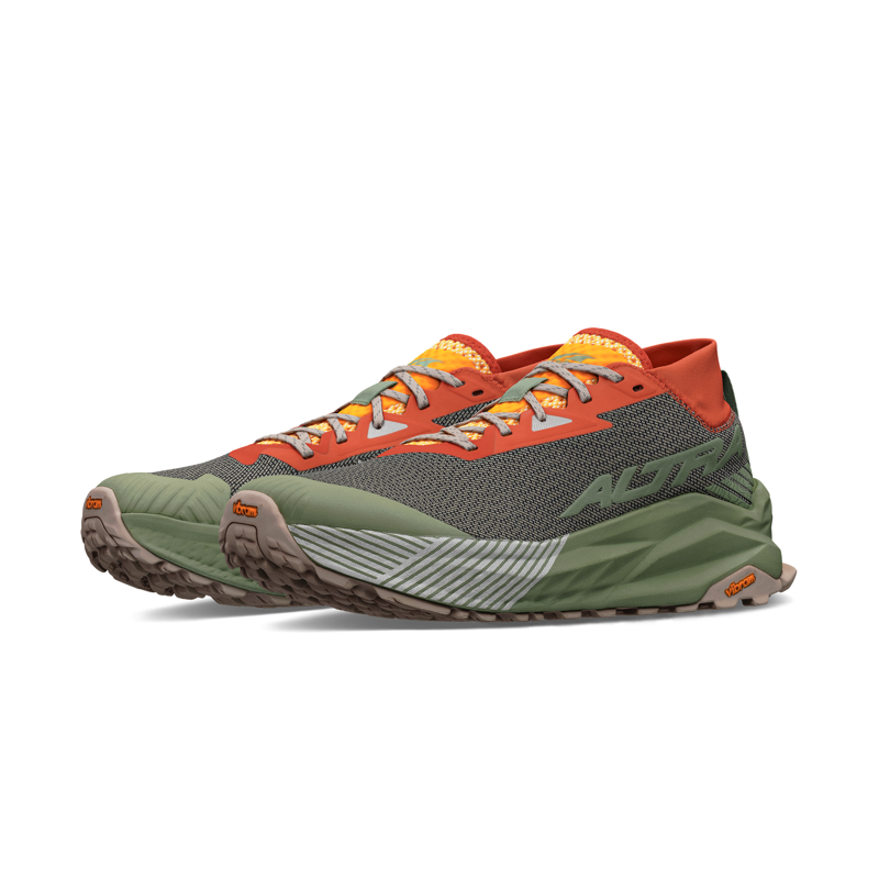 Altra Men's Olympus 275 Trail Running Shoes Gray Orange-7