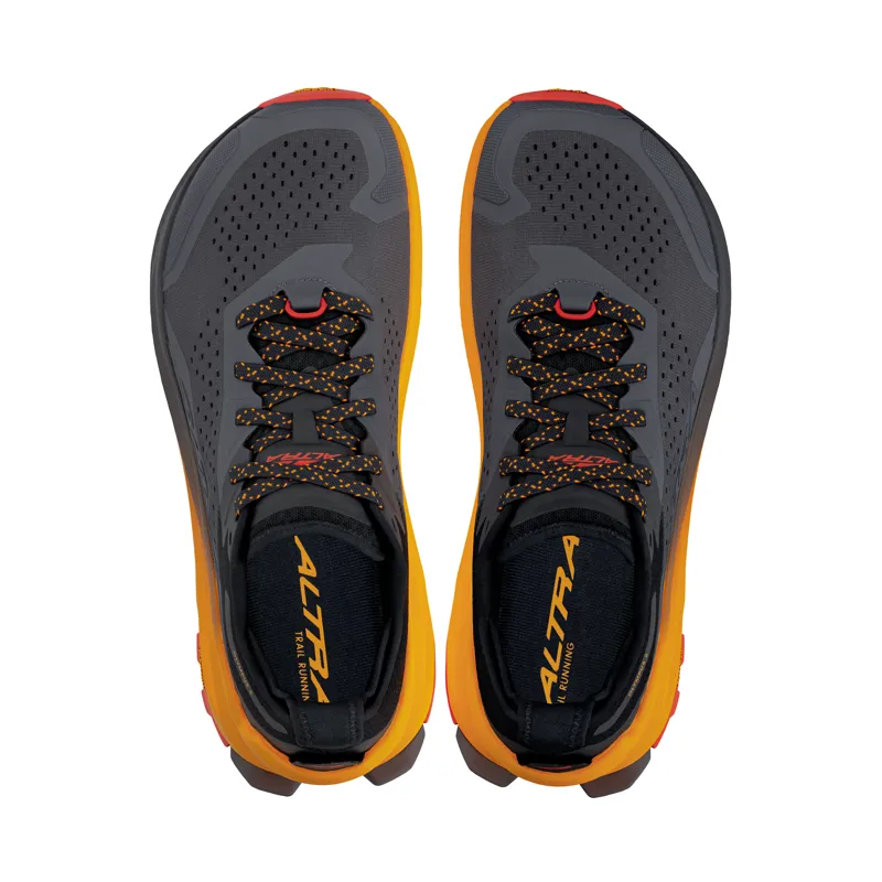Altra Men's Olympus 6 Trail Running Shoes Black Orange-9