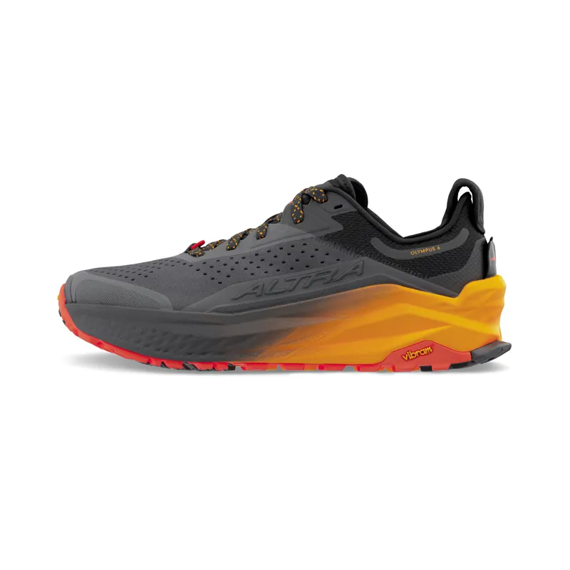 Altra Men's Olympus 6 Trail Running Shoes Black Orange-1