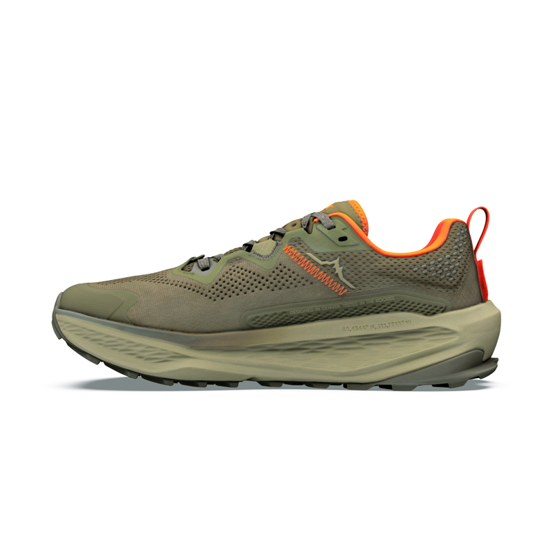 Altra Men's Olympus 7 Trail Running Shoes Dark Olive Black Aloe-3