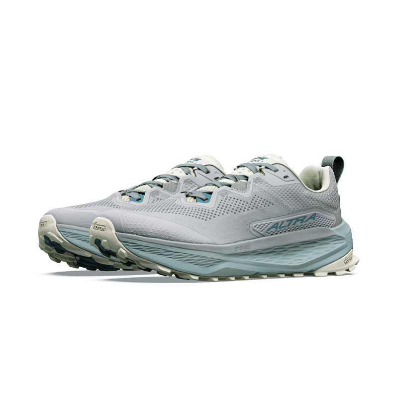 Altra Men's Olympus 7 Trail Running Shoes Ultra Grey Sea Pine-2