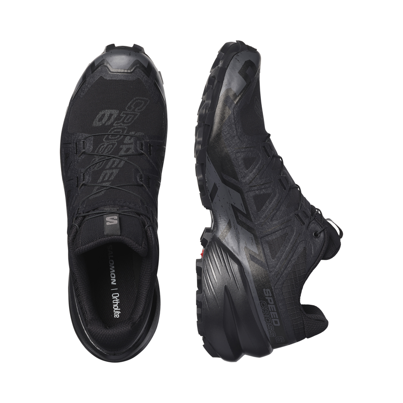 Salomon Men's Speedcross 6 Trail Running Shoes Black/Phantom-4